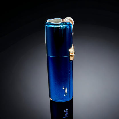 Scorch Torch Triple Jet Flame Butane Refillable Torch Lighter 61540 blue color 