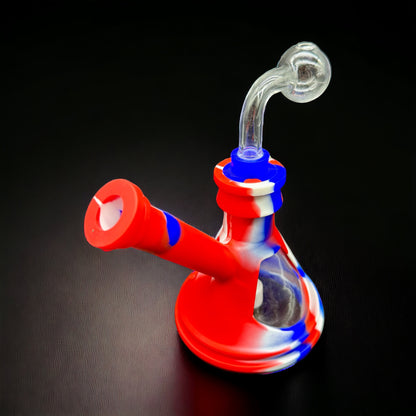 Silicone & Glass Oil Burner Bubbler Water Pipe