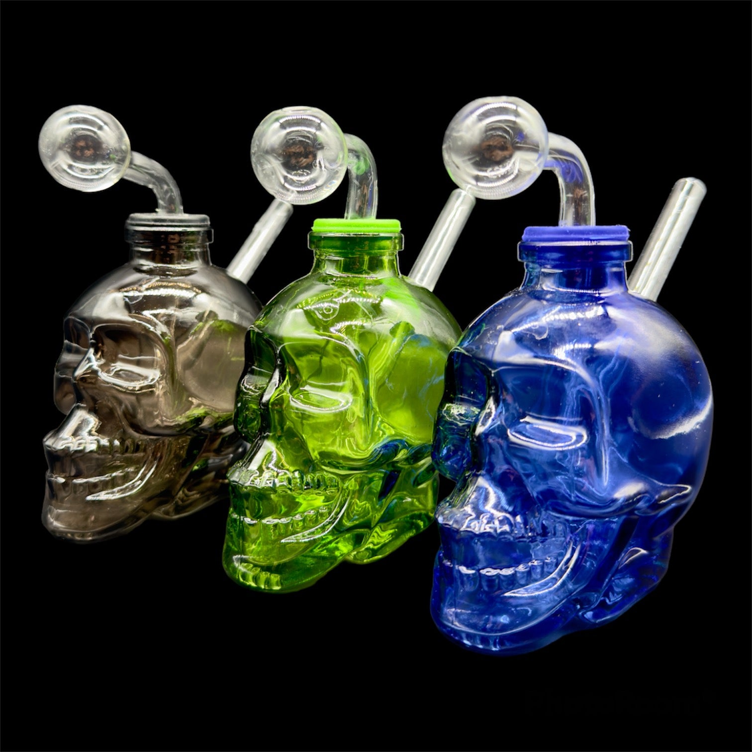 Skull Oil Burner Bubbler random color