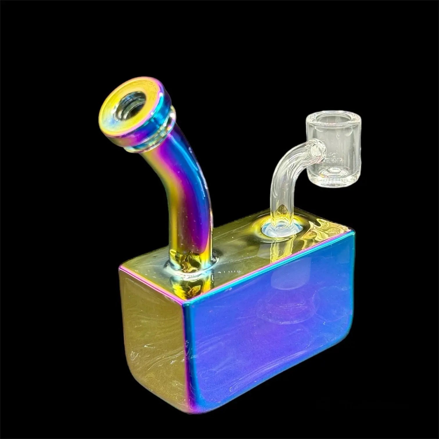 Square Glass Beaker Bong Dab Rig