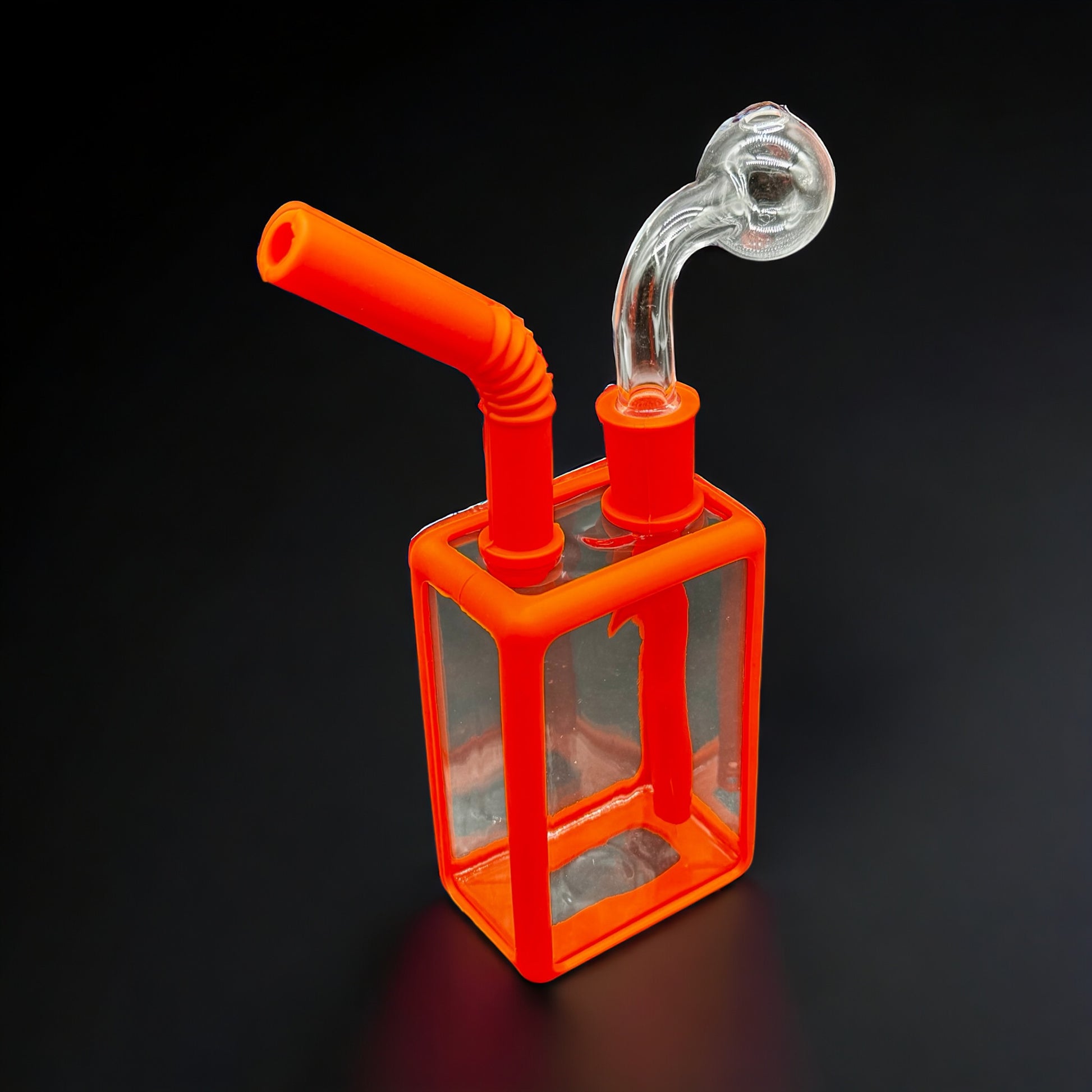 Square Silicone & Glass Oil Burner Bubbler