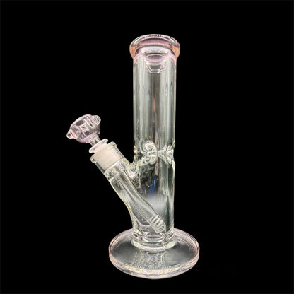Traditional Straight Tube Water Pipe 10» pink color 