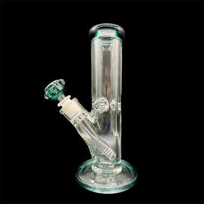Traditional Straight Tube Water Pipe 10» teal color 