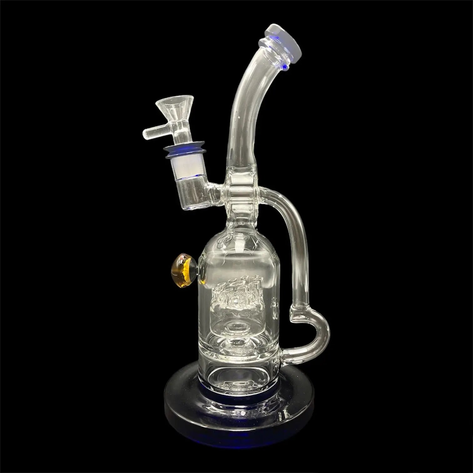 blue recycler bong