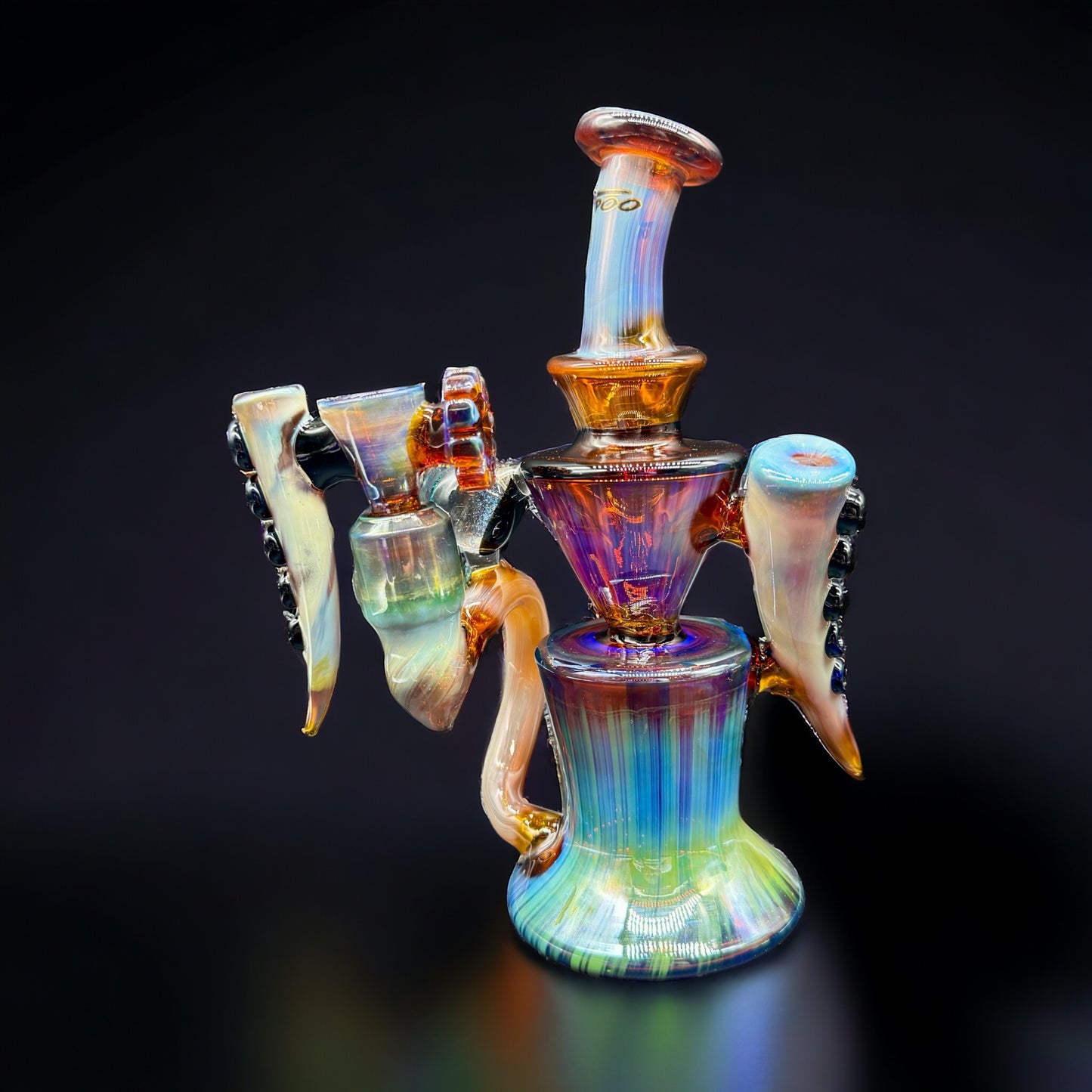 Unique Glass Art Bong 9"