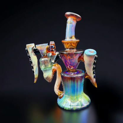 Unique Glass Art Bong 9"