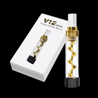 V12 Mini Glass Twisty Blunt for Dry Herbs