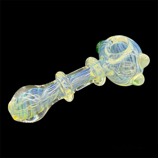 15in KR184 Glow in the Dark Water Pipe - Silver, Up-N-Smoke, Online Smoke  Shop