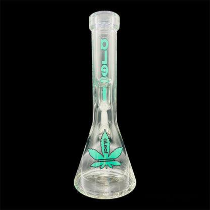 aLeaf Super Thick Beaker Glass Bong 13.5’blue