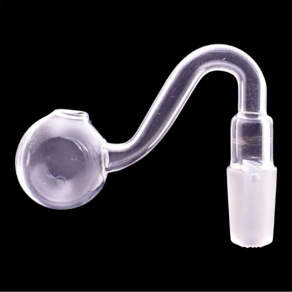2 Pieces - Set Glass Oil Burner Pipe attachment for Water Pipe