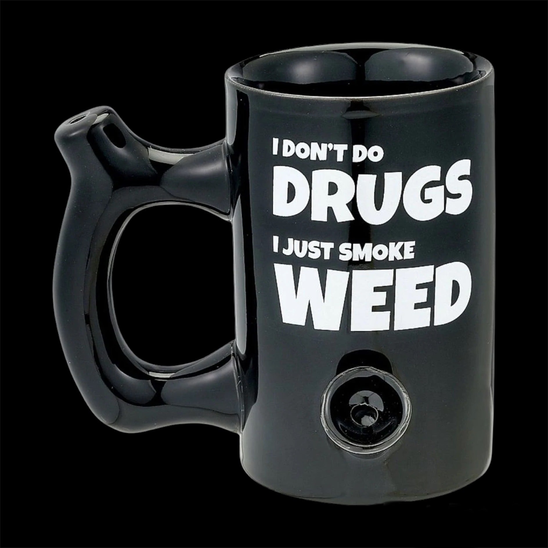 ceramic mug smoking pipes black