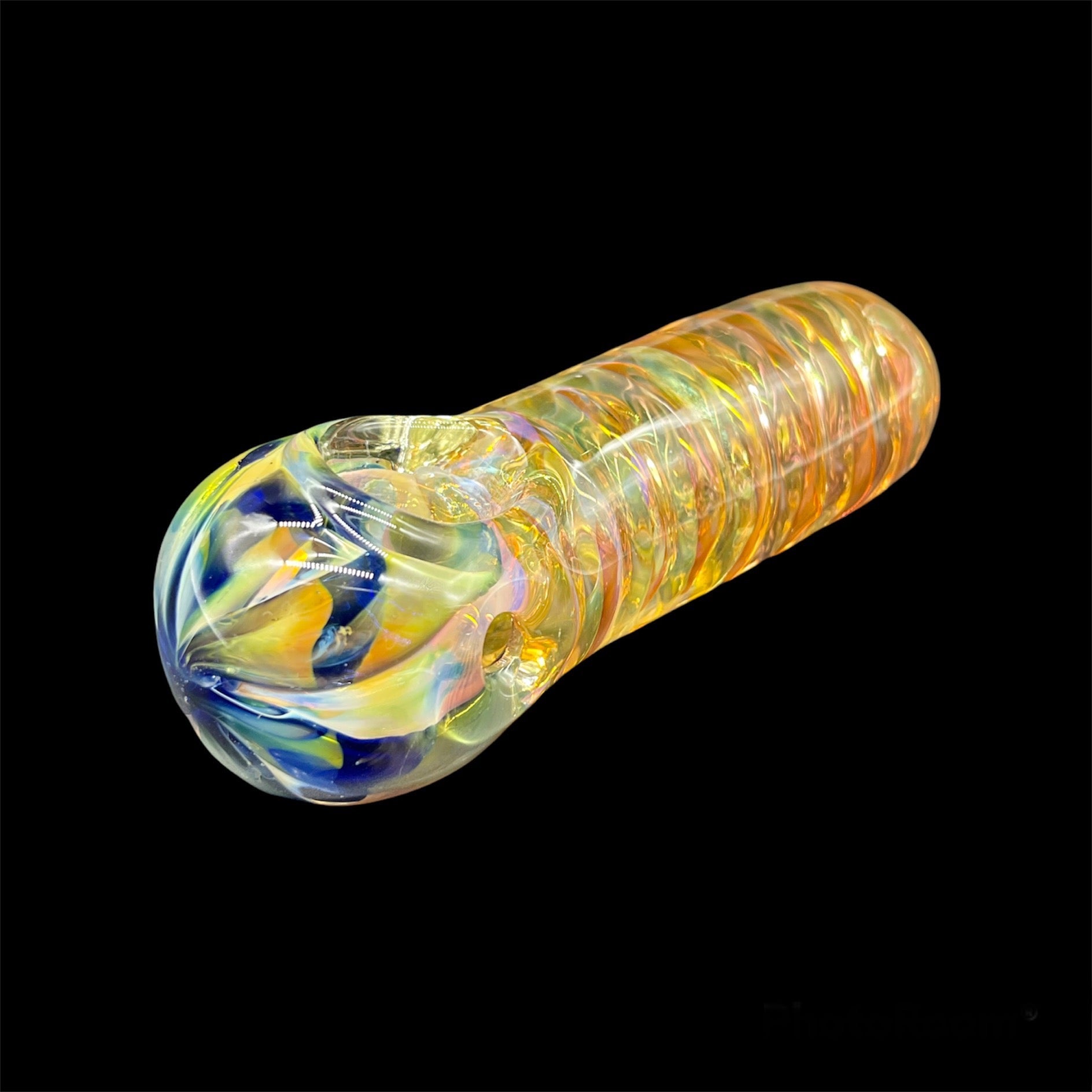 Golden Fumed Glass Pipes