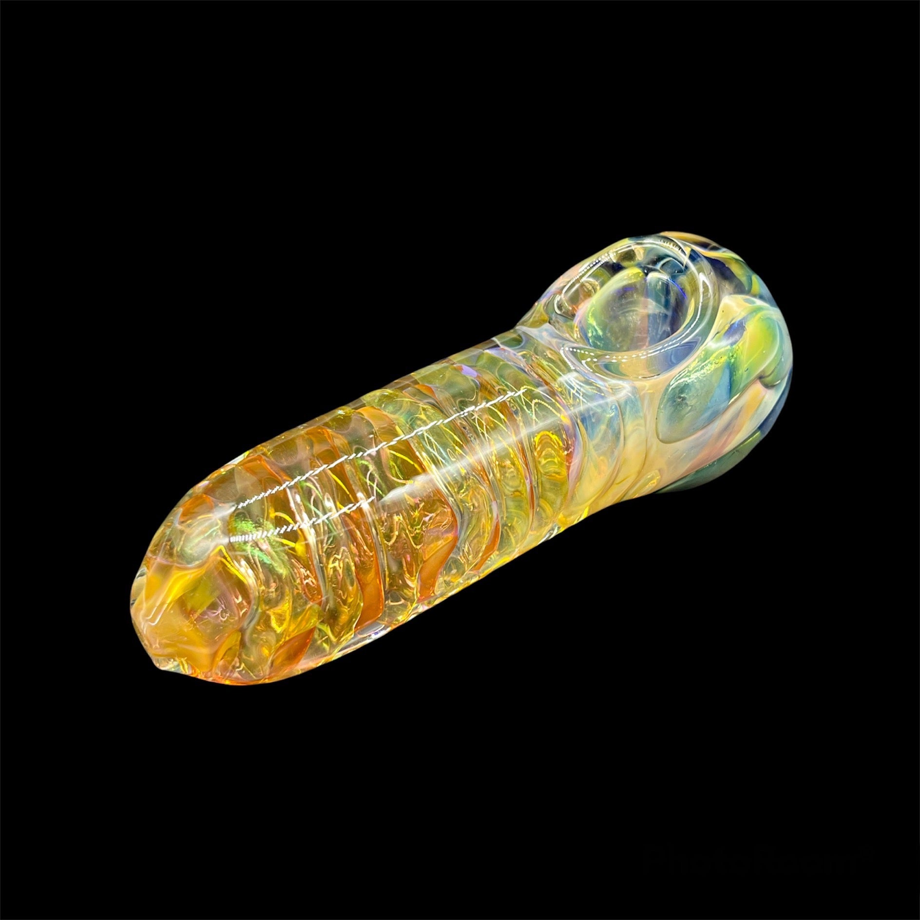 Golden Fumed Glass Pipes