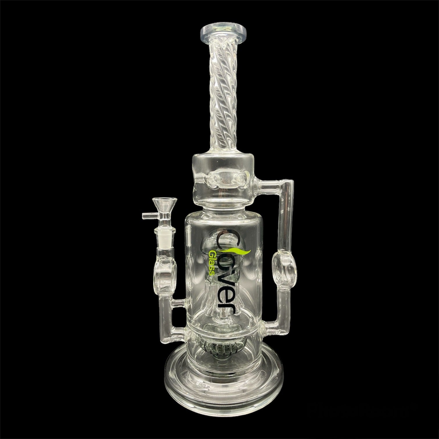 Cover Recycler Glass Bong black