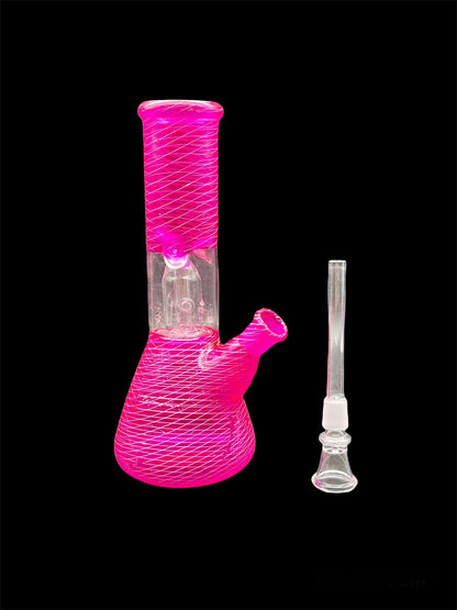 pink bong with slide