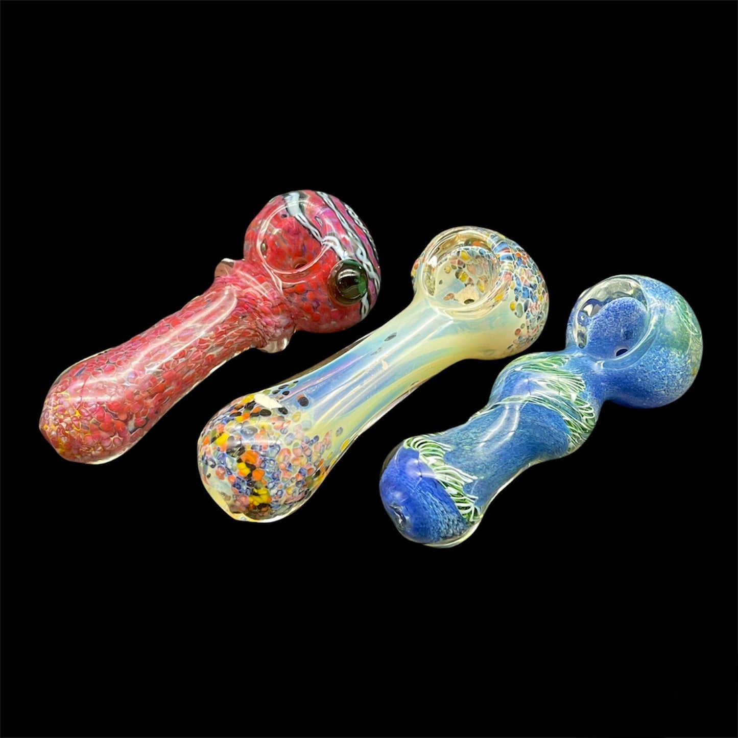 Mystery Glass Pipes Smoking Hand Pipe Glass Handmade Unique Bowl