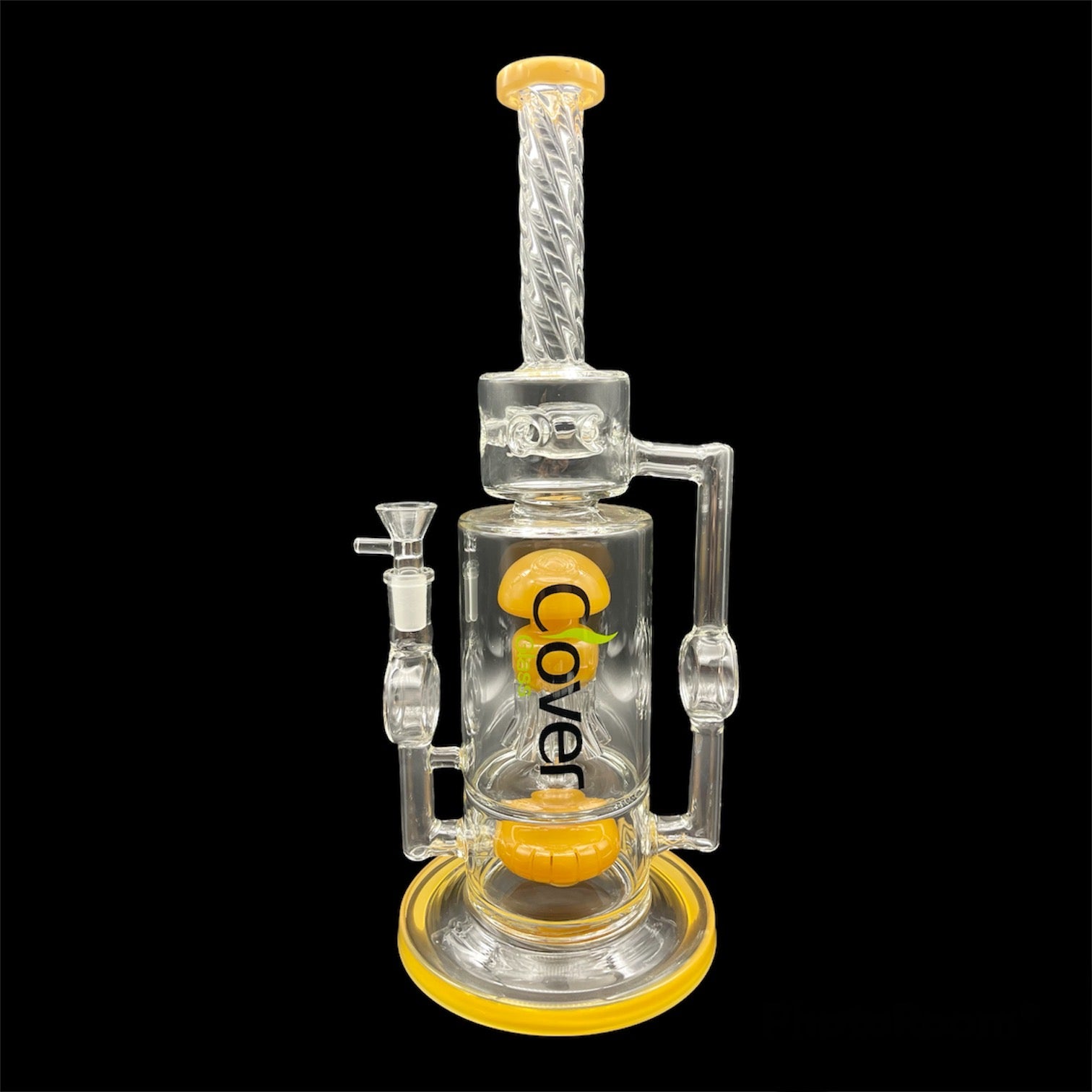 Cover Recycler Glass Bong yellow