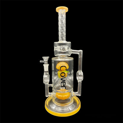 Cover Recycler Glass Bong yellow